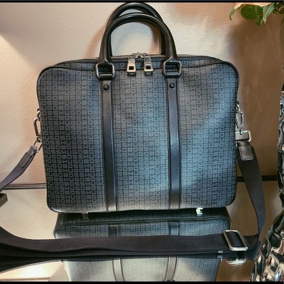 Hugo Boss Special Edition Signature Briefcase Rare - Picture 2 of 8